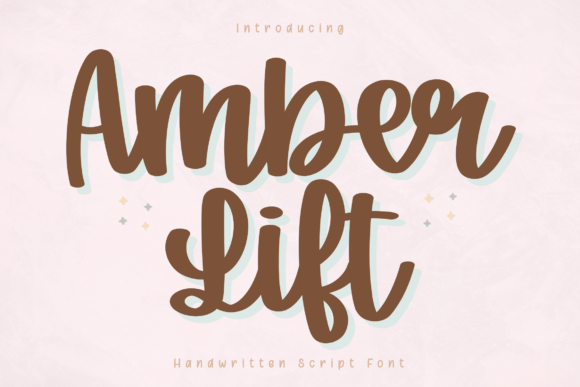 Amber Lift: Modern Handwritten Font for Designers