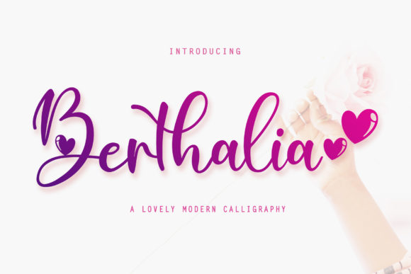Berthalia: The Handwritten Font for Romantic Design