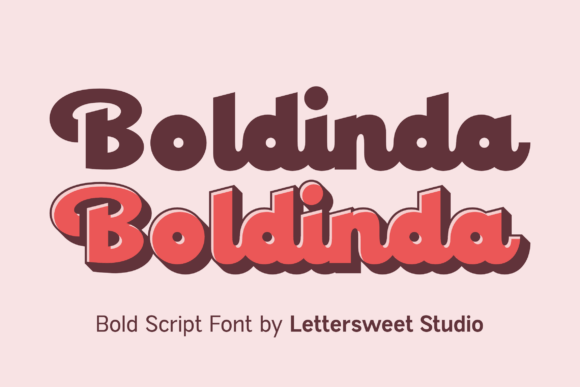 Boldinda: The Bold Script Font for Confident Design