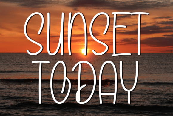 Exploring the Sunset Today Font for Modern Design