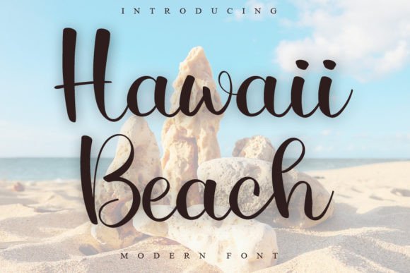 Hawaii Beach Font: A Romantic Script for Modern Design