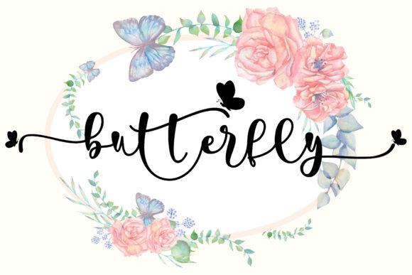 Pretty Butterfly: Elevating Design with Elegant Typography