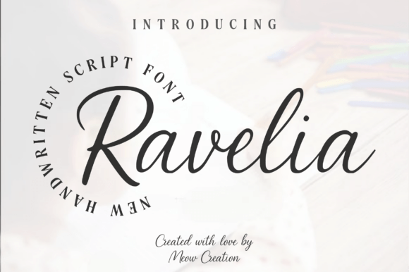 Ravelia: Elevating Design with Elegant Script Typography