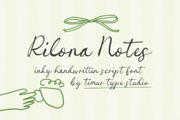 Rilona Notes: The Inky Handwritten Script for Authentic Design