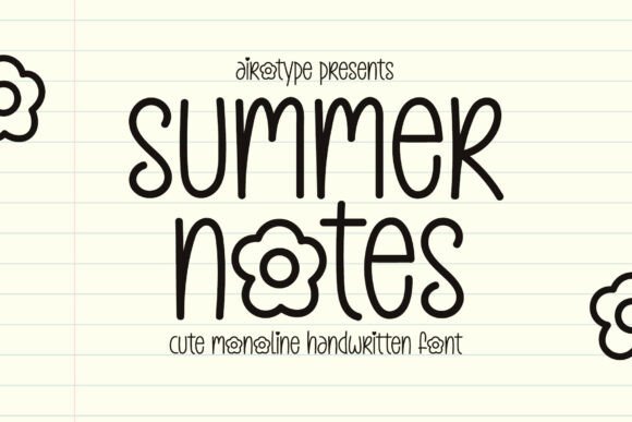Summer Notes: A Handwritten Font for Authentic Design