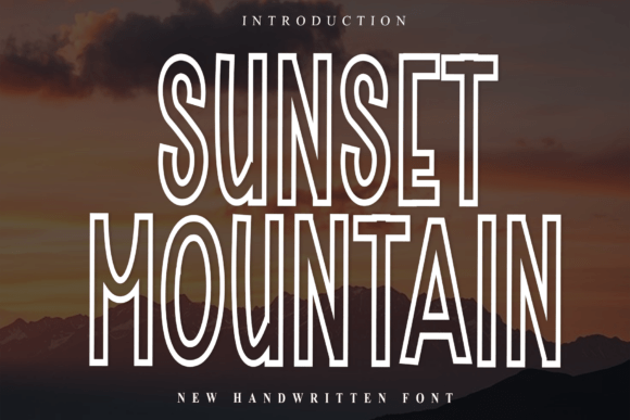 Sunset Mountain: Clarity and Elegance in Typography